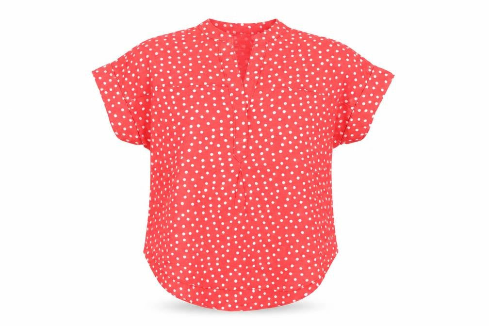 Womens UK Size 8 Marks and Spencer Red Basic Blouse