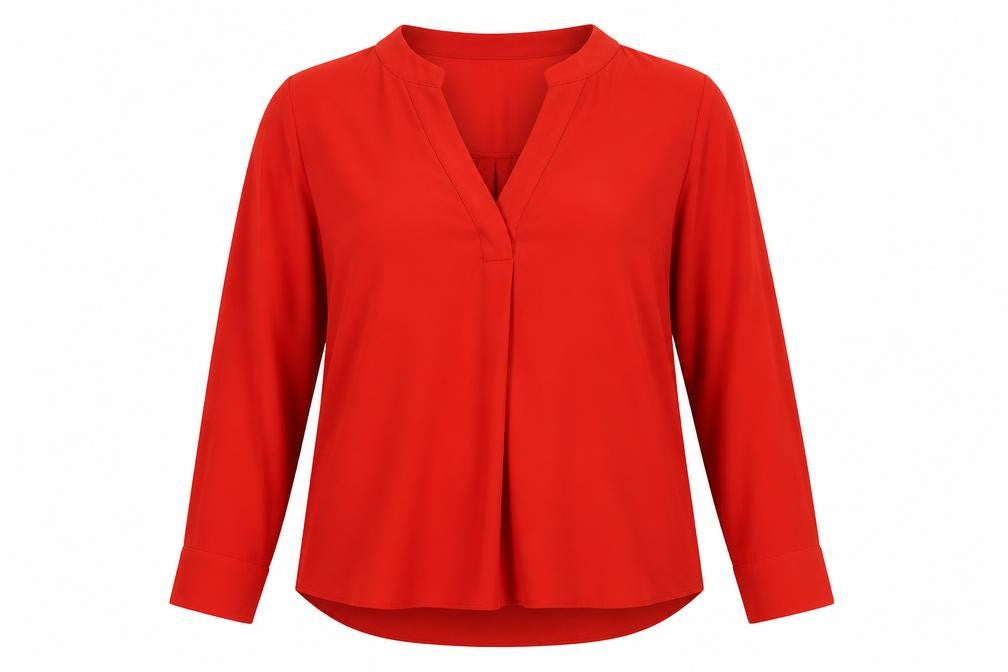 Womens UK Size 14 Marks and Spencer Red Basic Blouse