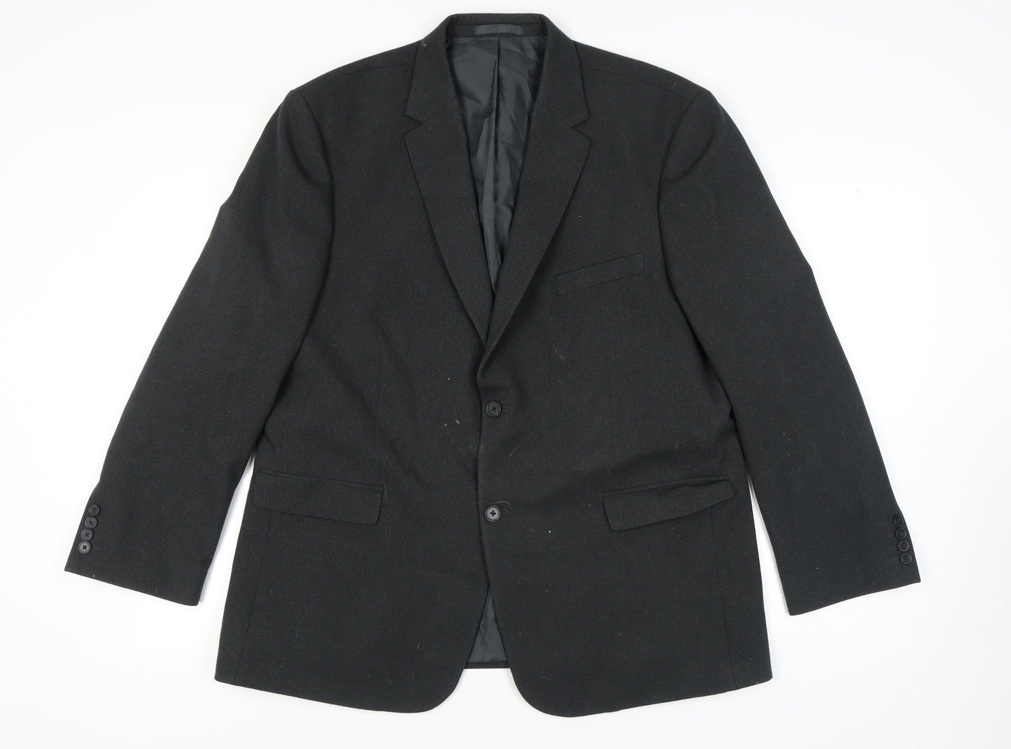 Greenwoods Men's Black Blazer, Size 46, Regular Fit