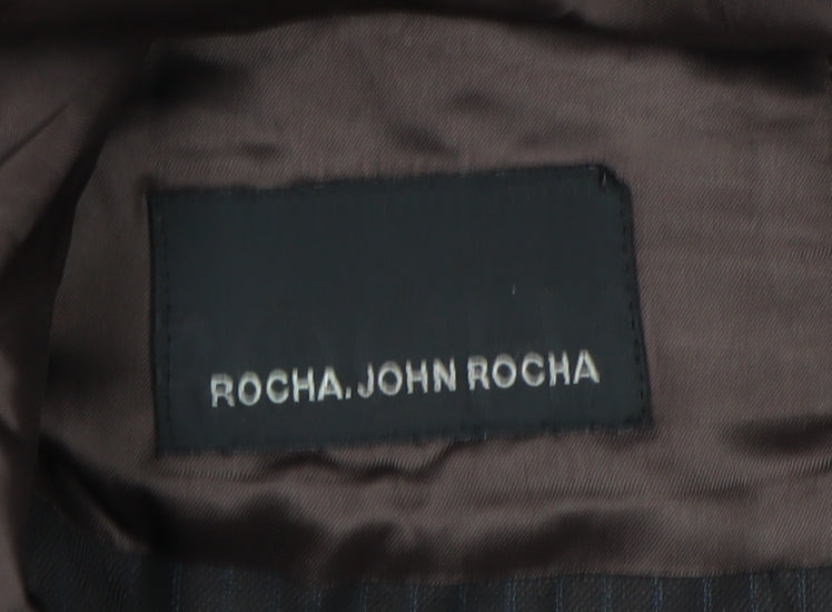 Rocha John Rocha Men's Brown Blazer 40