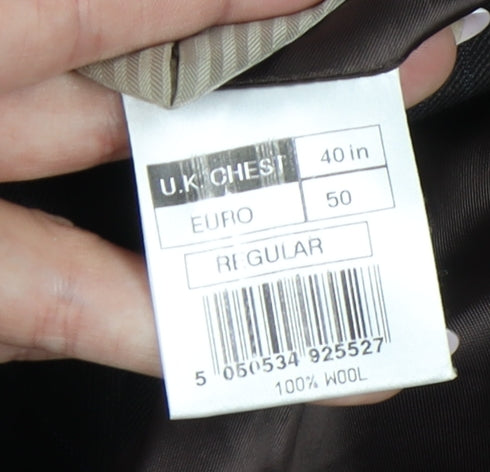 Rocha John Rocha Men's Brown Blazer 40