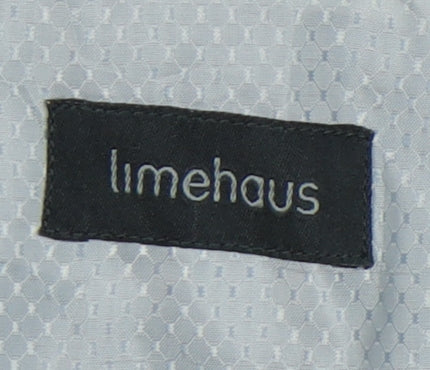 Limehaus Men's Grey Check Long Blazer Size 42