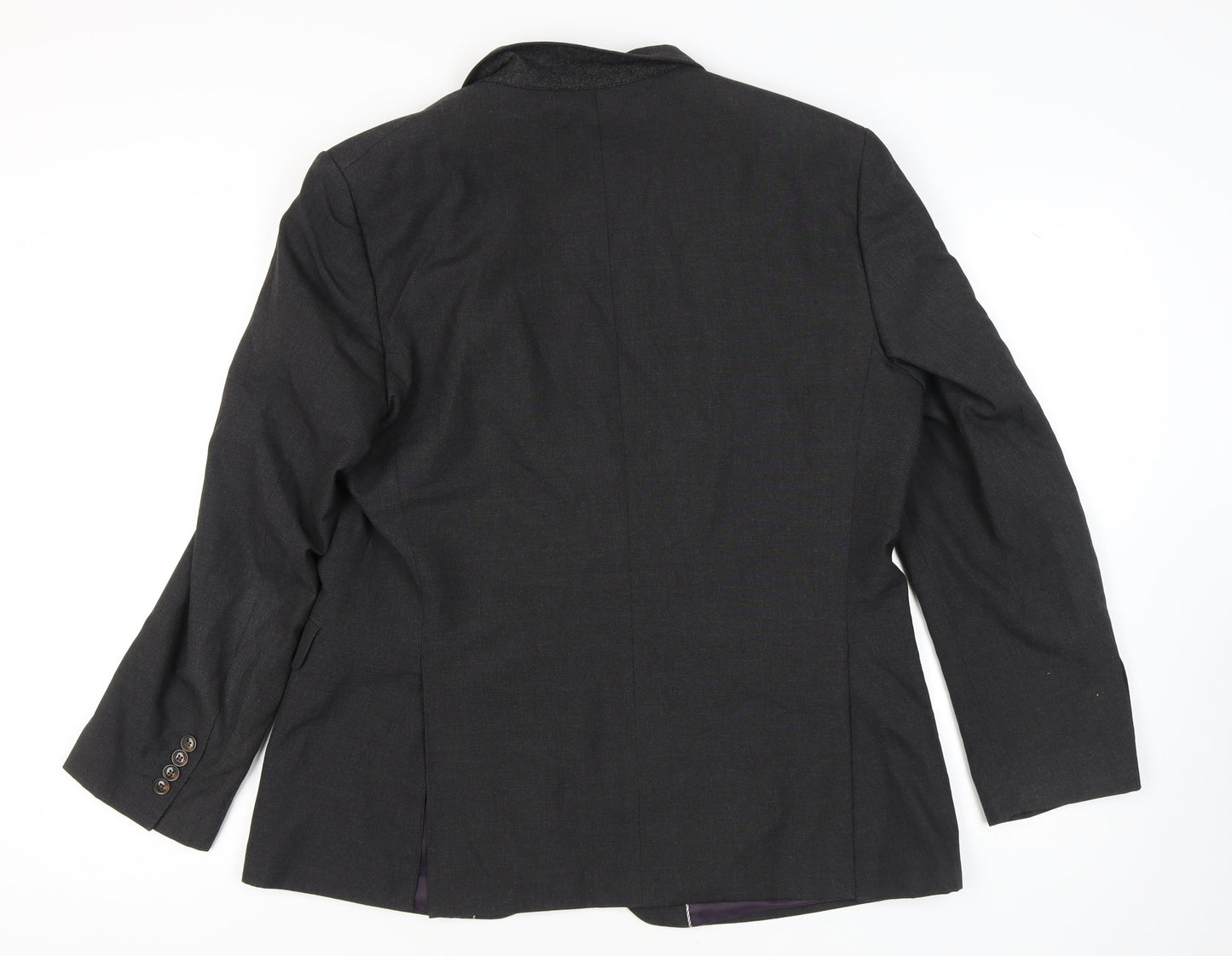 Fellini Men's Grey Blazer, 44R, Formal Regular Fit