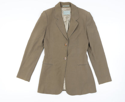 Jigsaw Women's Brown Blazer Size 10 Classic Wool