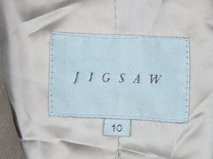 Jigsaw Women's Brown Blazer Size 10 Classic Wool