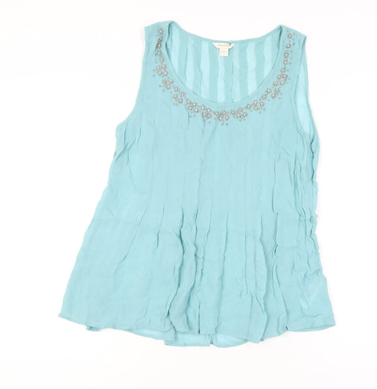 Womens UK Size 12 Monsoon Blue  Tank