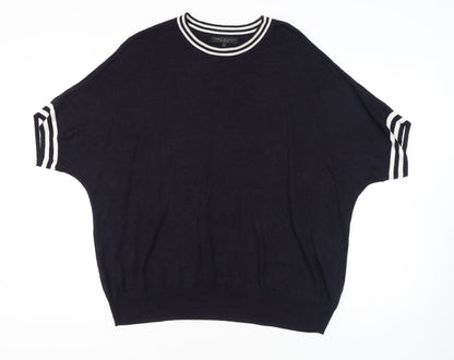 Emma Willis Women's Black XL Knit Pullover Jumper