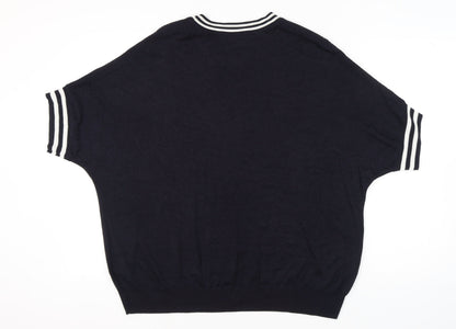Emma Willis Women's Black XL Knit Pullover Jumper