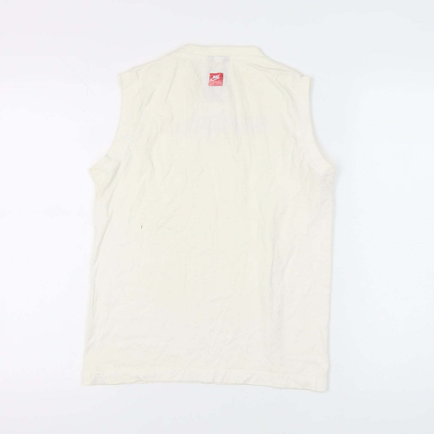 Nike Women's White Tank Top L Gym & Training