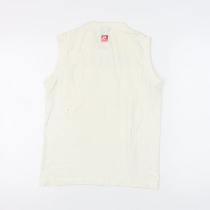 Nike Women's White Tank Top L Gym & Training