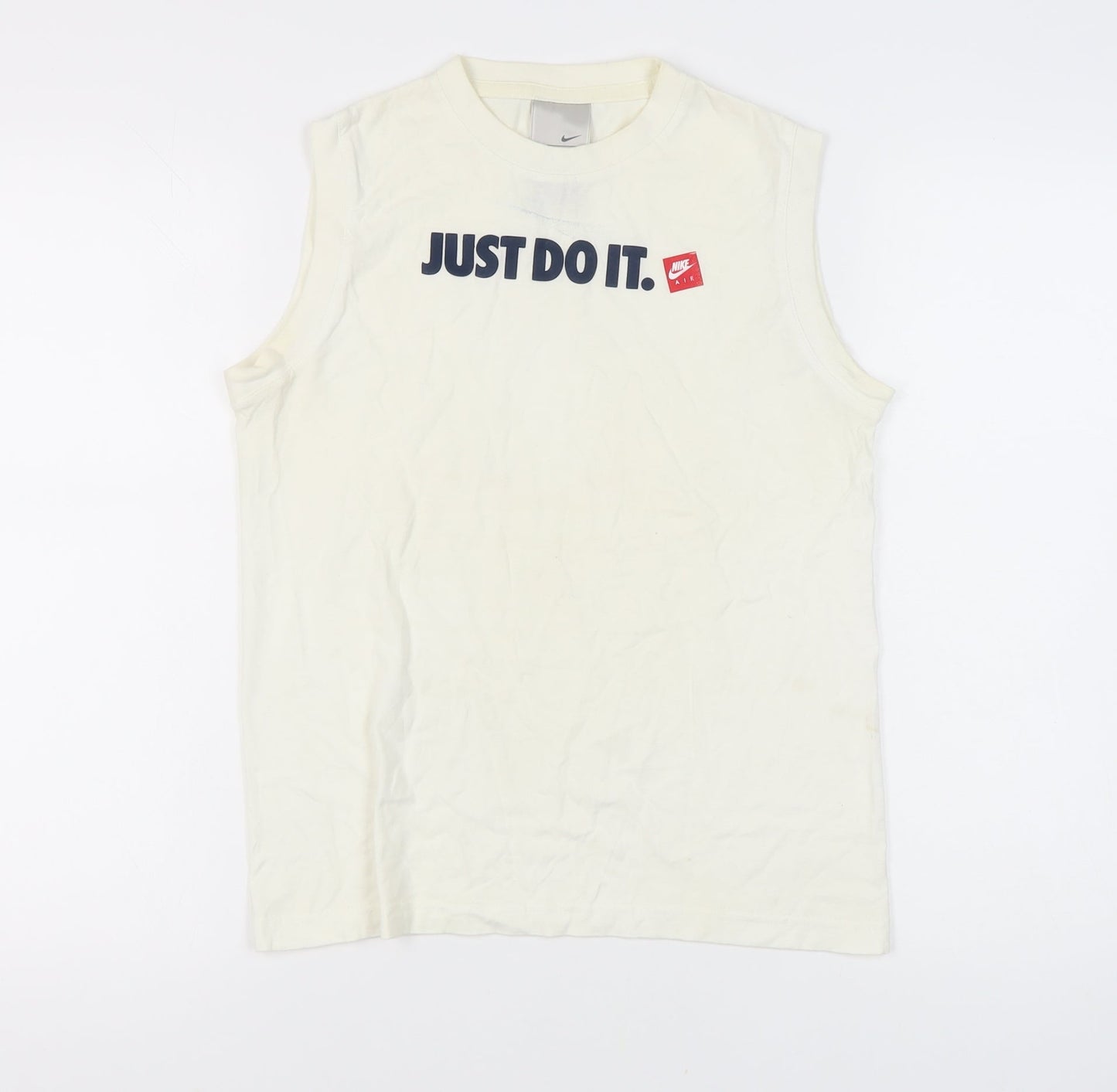 Nike Women's White Tank Top L Gym & Training