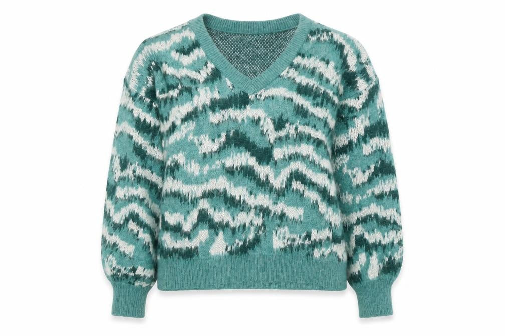Womens UK Size 8 VILA Green Pullover Jumper