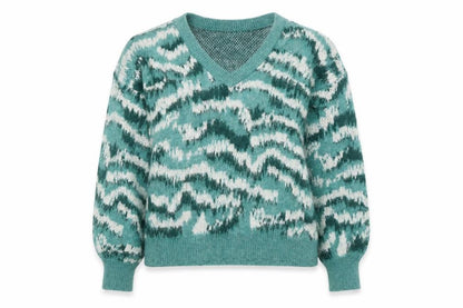 Womens UK Size 8 VILA Green Pullover Jumper