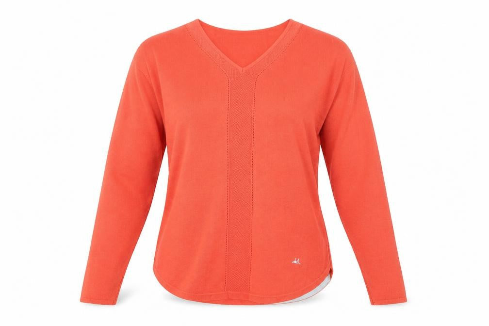 Womens UK Size 10 Mantaray Red Pullover Jumper