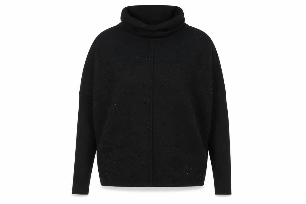Womens UK Size S Bluoltre Black Pullover Jumper
