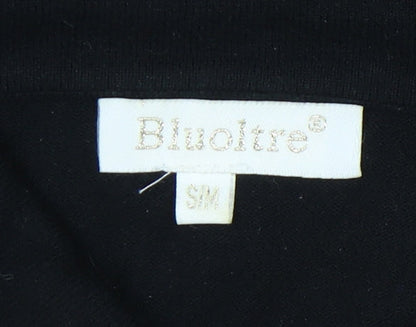 Womens UK Size S Bluoltre Black Pullover Jumper