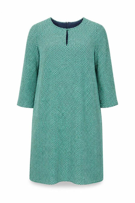 Crew Clothing Women’s Green Geometric Dress Size 14