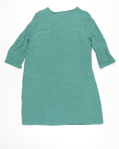 Crew Clothing Co Women’s Green Geometric Dress Size 14