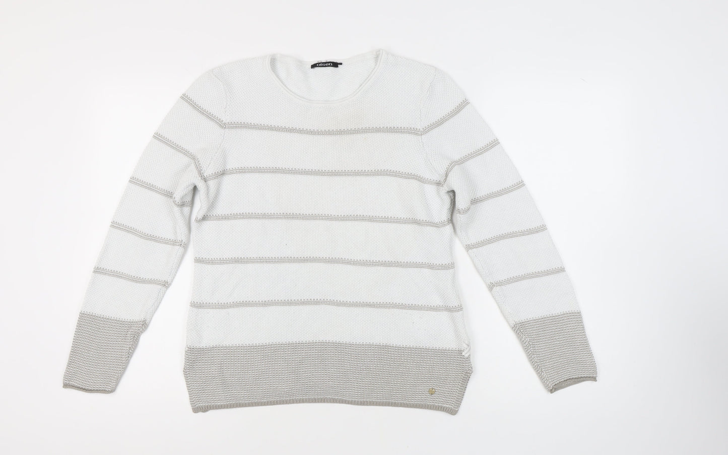 Womens UK Size 12 Olsen White Pullover Jumper