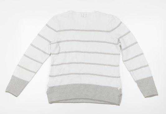 Womens UK Size 12 Olsen White Pullover Jumper