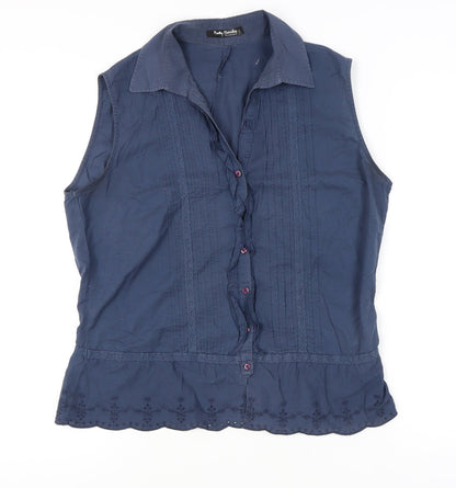 Womens UK Size 16 Betty Barclay Blue  Blouse