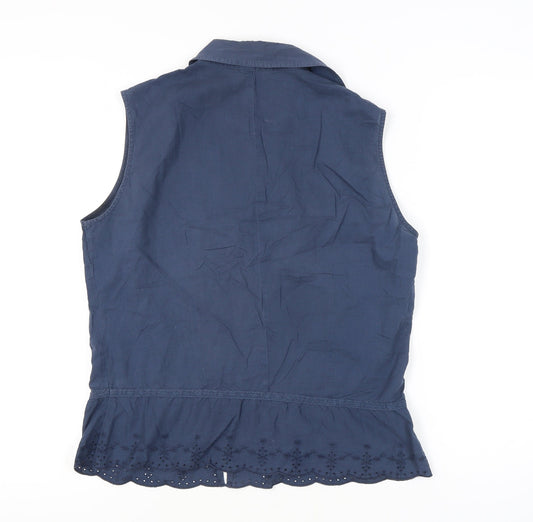 Betty Barclay Women's Blue Sleeveless Blouse