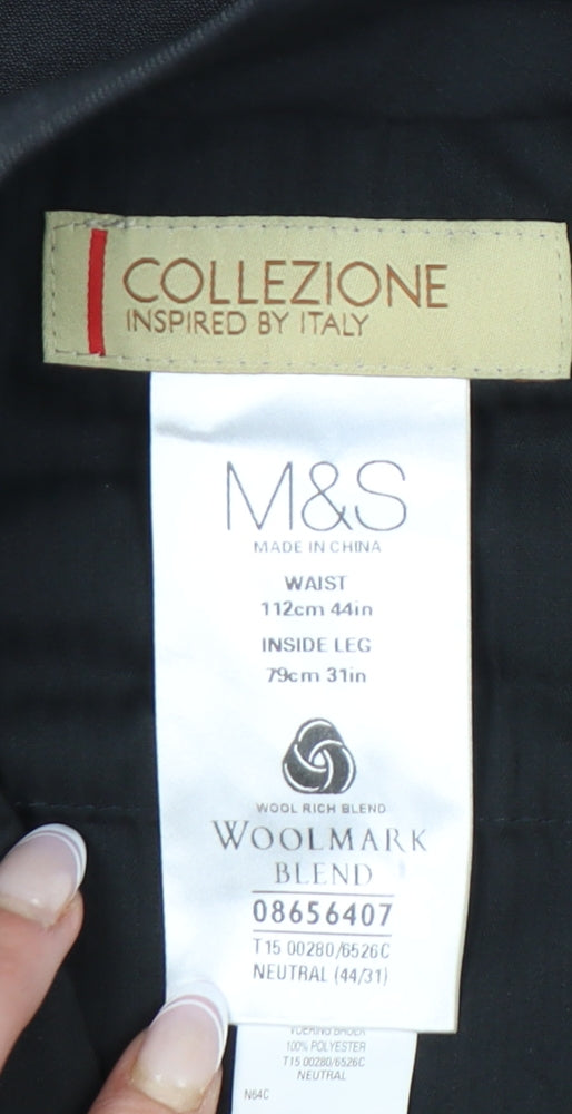Marks and Spencer Men's Black Dress Pants 44/31