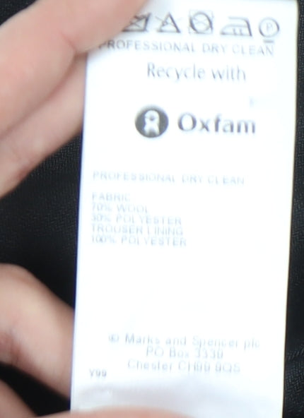 Marks and Spencer Men's Black Dress Pants 44/31