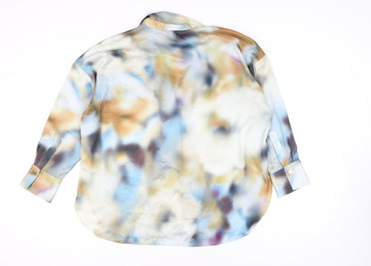 Womens UK Size 14 Zara Multicoloured  Button-Up
