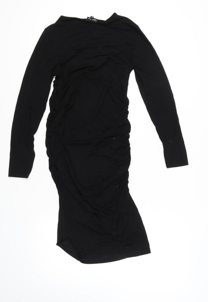 Isabella Oliver Women's Black Bodycon Midi Dress M