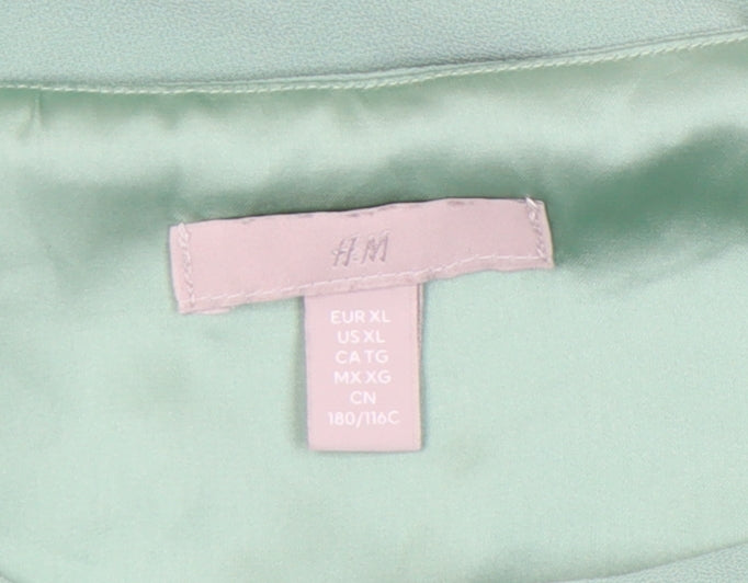 H&M Women's Green XL Woven Dress