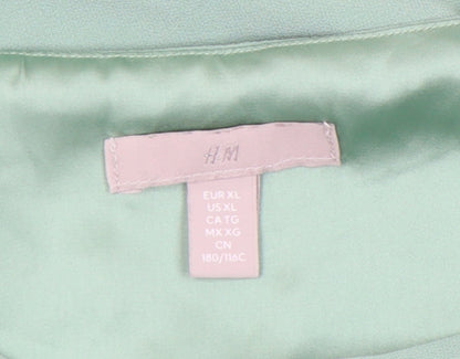 H&M Women's Green XL Woven Dress