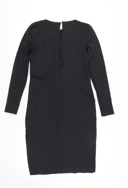 MTWTFSS WEEKDAY Women's Black S Long Sleeve Dress