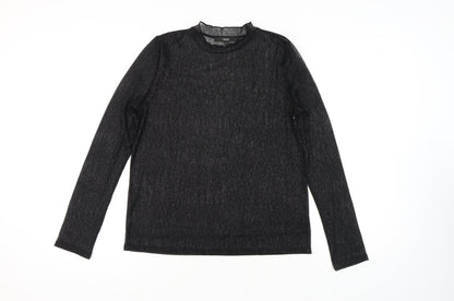 Womens UK Size 12 NEXT Black Basic Blouse