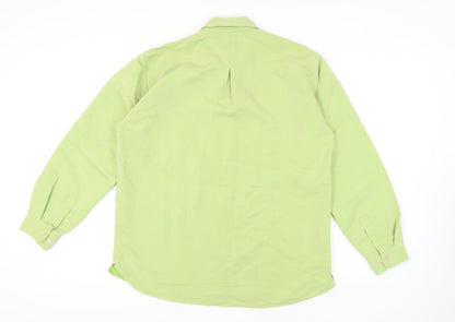 Ted Baker Men's Green Striped Long Sleeve Shirt