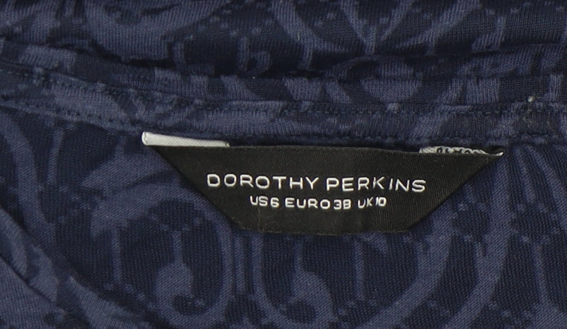 Womens UK Size 10 Dorothy Perkins Blue  T-Shirt