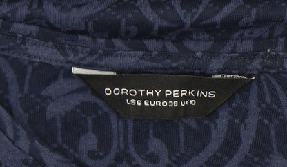 Womens UK Size 10 Dorothy Perkins Blue  T-Shirt