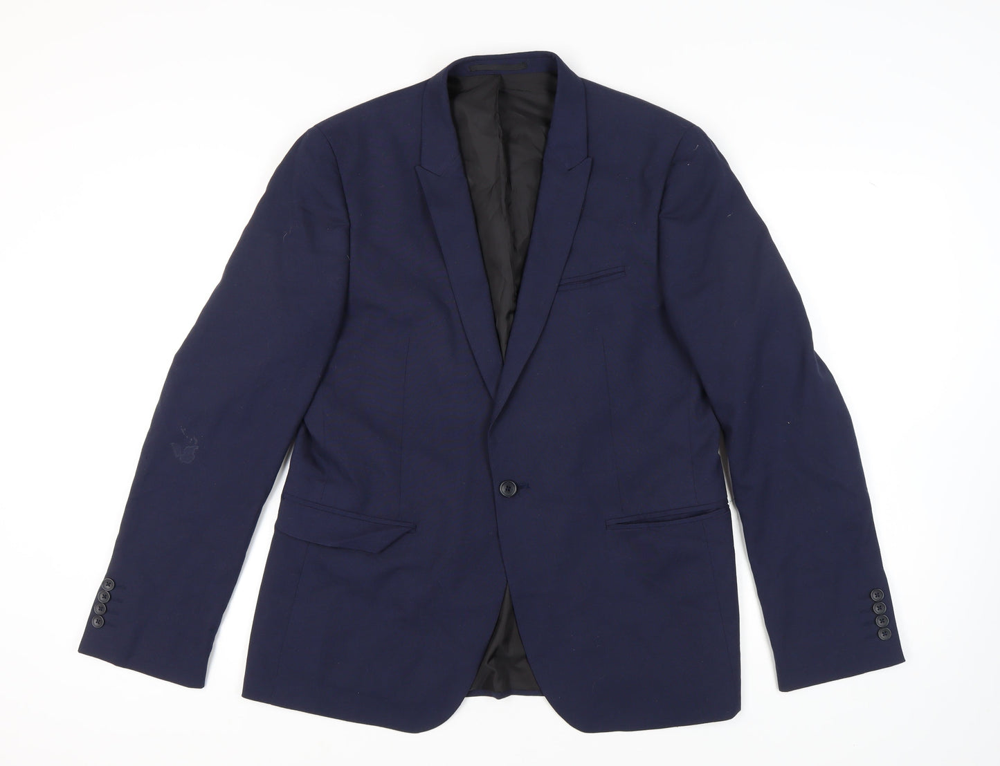 ASOS Men's Blue Single Breasted Blazer, Size 42