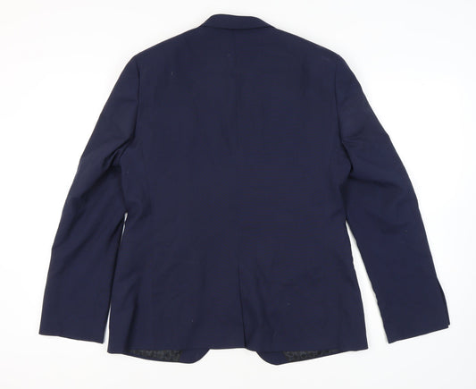 ASOS Men's Blue Single Breasted Blazer, Size 42