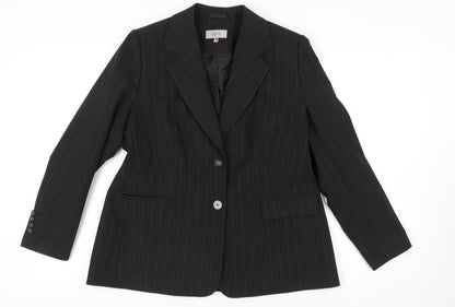 Marks and Spencer Women's Black Blazer - Size 18