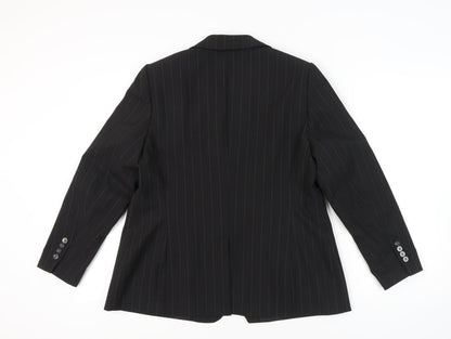 Marks and Spencer Women's Black Blazer - Size 18