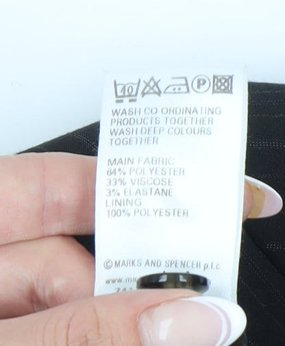 Marks and Spencer Women's Black Blazer - Size 18