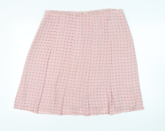 Monsoon Women’s Pink Floral Chiffon Skirt Size 18