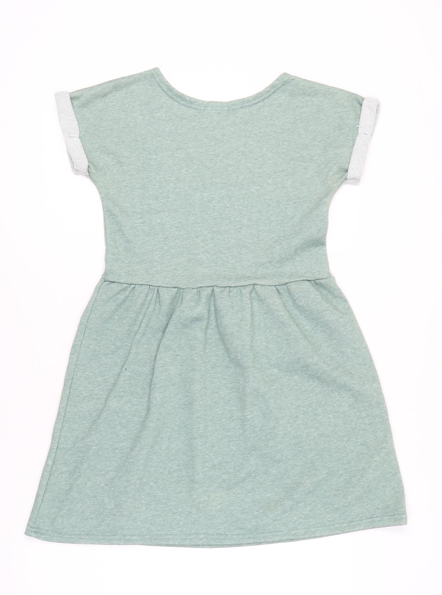 Ceci London Women's Green Short Sleeve Dress S
