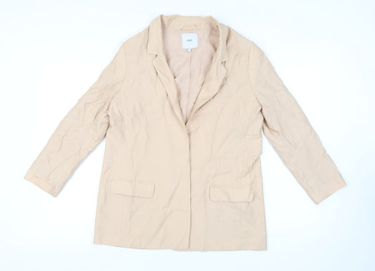 Next Women's Beige Blazer Size 14 Regular Fit