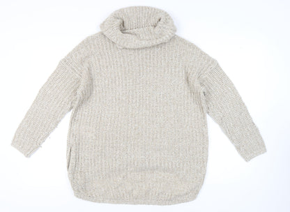 Womens UK Size M Only Beige Pullover Jumper