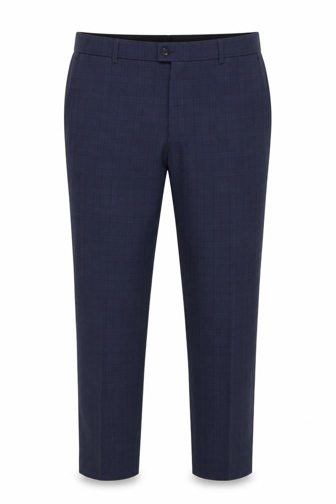 Mens UK Size 40 Jeff Banks Regular Fit Business Blue Trousers
