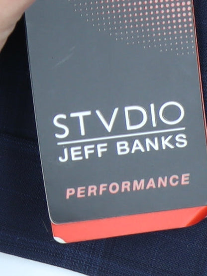 Jeff Banks Men's Blue Check Trousers 40 in