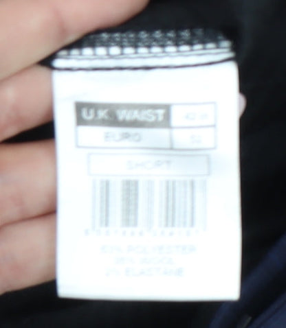 Jeff Banks Men's Blue Check Trousers 40 in