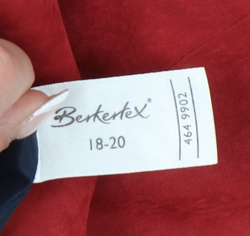 Womens UK Size 18 Berkertex Red Basic Jacket Coat